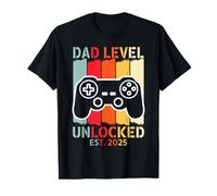 Dad Level Unlocked 2025 I Leveled Up To Gamer Dad To Be 2025 Maglietta