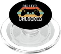 Dad Level Unlocked Vintage Funny Pregnancy Video Game Lovers PopSockets PopGrip per MagSafe