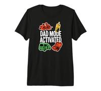 Dad Mode Activated Funny Fatherhood Minivan Parent Graphic Maglietta Premium