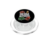 Dad Mode Activated Funny Fatherhood Minivan Parent Graphic PopSockets PopGrip per MagSafe