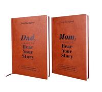Dad Mom, I Want To Hear Your Story Book:Dad Mum Story Life Journal, Guided To Share Love, Regali di compleanno per chi vuole nulla da figlia o figlio (diario di vita della storia di papà e mamma)