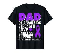 Dad of a Warrior CF Cystic Fibrosis Awareness Father Support Maglietta