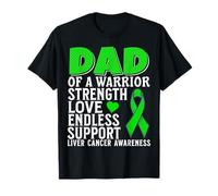 Dad of a Warrior Liver Cancer Awareness Family Matching Maglietta
