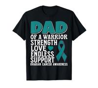 Dad of a Warrior Support Ovarian Cancer Awareness Gifts Maglietta