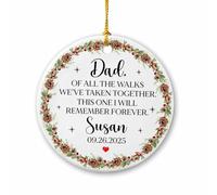 Dad Of All The Walks We'Ve Taken Decorazioni Albero Di Natale Con Corda Addobbi Albero Di Natale Unico Natalizio Da Appendere Per Auto Interno Finestra Festa