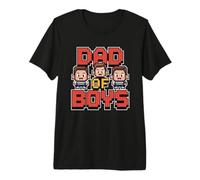 Dad of Boys Maglietta Premium