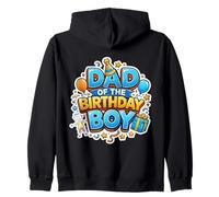 Dad of The Birthday Boy Funny Son B-Day Padre Papa Daddy Felpa con Cappuccio