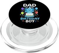 Dad Of The Birthday Boy Kids Axolotl Bday Family Matching PopSockets PopGrip per MagSafe