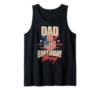 Dad of The Birthday Boy Matching Baseball Compleanno Canotta