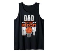 Dad of The Birthday Boy Matching Basket Compleanno Canotta