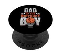 Dad Of The Birthday Boy Matching Basket Compleanno PopSockets PopGrip Adesivo