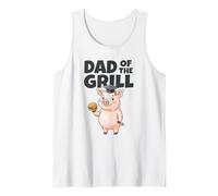 Dad of The Grill BBQ Joke Padri Grilling Humor Day Master Canotta