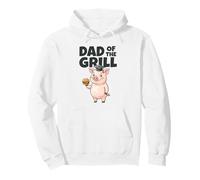 Dad of The Grill BBQ Joke Padri Grilling Humor Day Master Felpa con Cappuccio