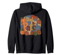 Dad of The Patch - Zucca Autunnale Patchwork Design Felpa con Cappuccio