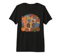 Dad of The Patch - Zucca Autunnale Patchwork Design Maglietta Premium