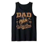 Dad of The Wild One Cowboy Western Rodeo Party Matching Canotta