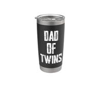 Dad Of Twins Bicchiere termico in acciaio inox doppia parete