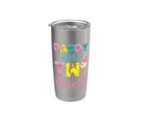 Dad of Two Girls diventa per la seconda volta per Daddy Squared Bicchiere termico in acciaio inox doppia parete