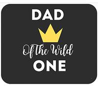 Dad of Wild One 1St Birthday First Thing Daddy Mousepad Piccolo Tappetino per Mouse Morbido Mouse Pad for Accessori Scrivania Computer Laptop 25X30Cm