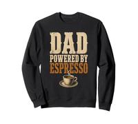 Dad Powered By Espresso Funny Coffee Lover Fathers Day Felpa
