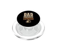 Dad Powered By Espresso Funny Coffee Lover Fathers Day PopSockets PopGrip per MagSafe