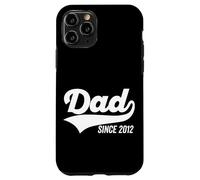 Dad Since 2012 Bold Sports Swoosh Festa del papà scuro Custodia per iPhone 11 Pro