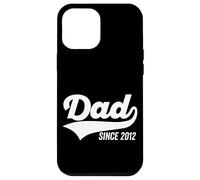 Dad Since 2012 Bold Sports Swoosh Festa del papà scuro Custodia per iPhone 12 Pro Max
