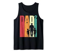 Dad Squared Retro Inspired Father Two Sons Father's Day Canotta