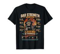 Dad Strength Legend in Progress Divertente Festa del papà Maglietta