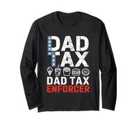 Dad Tax Day Joke for Father’s Day Humor Maglia a Manica