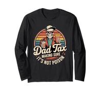 Dad Tax Making Sure It's Not Poison Funny Fathers Day Men Maglia a Manica