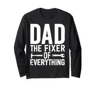 Dad The Fixer of Everything Funny Handyman Tools Men Daddy Maglia a Manica