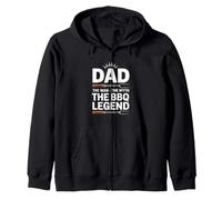 Dad The Man The Myth The BBQ Legend - Affumicatore di carne Felpa con Cappuccio