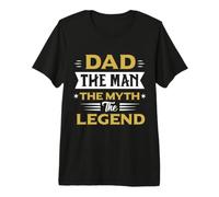 Dad The Man The Myth The Legend, Strong Dad Short Sleeve Maglietta Premium