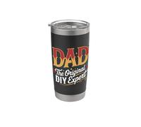 Dad The Original DIY Expert Padre Apprezzamento - Bicchiere termico in acciaio inox doppia parete
