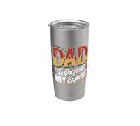 Dad The Original DIY Expert Padre Apprezzamento - Bicchiere termico in acciaio inox doppia parete