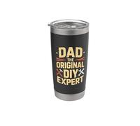 Dad The Original DIY Expert Padre Apprezzamento - Bicchiere termico in acciaio inox doppia parete