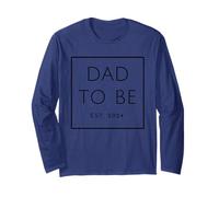 Dad To Be Est. 2024, Per papà nuovi o in attesa, Carattere nero Maglia a Manica