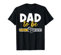 Dad to Be Loading New Dad EST 2026 Future Daddy Fathers Day Maglietta