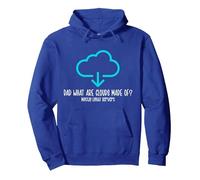 Dad What Are Clouds Made of? Mostly Linux Servers Felpa con Cappuccio, Unisex per Adulti, Blu Reale, XXL