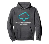 Dad What Are Clouds Made of? Mostly Linux Servers Felpa con Cappuccio, Unisex per Adulti, Grigio Scuro, XXL