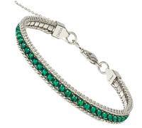 Dada Gioielli Bracciale Tennis e Grumetta Acciaio Inossidabile | Design Elegante, Lunghezza Regolabile, Per Donna e Uomo, Idea Regalo