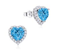Dada Gioielli Orecchini Argento 925 Cuore 11mm Punto Luce | Con Zirconi Brillanti