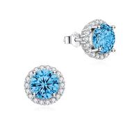 Dada Gioielli Orecchini Argento 925 Rotondo 11mm Punto Luce | Con Zirconi Brillanti