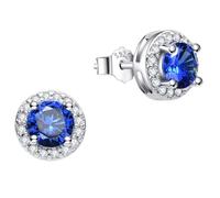 Dada Gioielli Orecchini Argento 925 Rotondo 8mm Punto Luce | Con Zirconi Brillanti