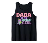 Dada of The Birthday for Girl Saurus Rex Dinosaur Party Canotta