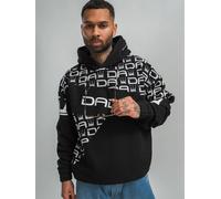 DADA SUPREME Felpa Uomo con Cappuccio All Over Logo Oversize Fit