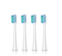 Dada-Tech Testine di ricambio per spazzolini elettrici per bambini DT-KE6 e DT-KE7 - Confezione da 4 (bianco)