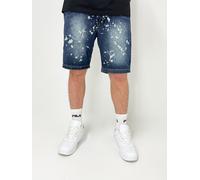 DADA Uomo Jeans Shorts Loose Fit Denim con Macchie
