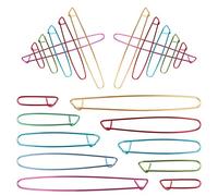 Dadabig 20 Pezzi di Spille da Balia Supporto per Punto Filato in Lega Spilla di Sicurezza per Maglia Coperte Gonne Artigianato Fai da Te-(4 Dimensioni, Colore casuale)